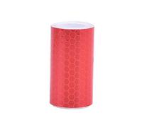 Janmobrian Adesivi Bici, Sticker Bici 2 Pezzi 1MX5CM Sicurezza Nastro Riflettente Bike Adesivi Avviso Decorazione Auto Rifletta Nastro(Red)