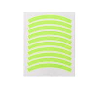 Janmobrian Adesivi Bici, Sticker Bici 20 PCS Bike autoadesivi Riflettenti Impermeabile Nastro Pneumatici Applique Brillante Strisce Bicycle Wheel Fit Use for Children Balance Biciclette(Yellow)
