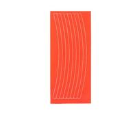 Janmobrian Adesivi Bici, Sticker Bici 3 PCS Mountain Bike Bicycle Wheel Rim Adesivi Riflettenti Decalcomanie Protezione MTB. Riflettore(Orange)