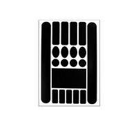 Janmobrian Adesivi Bici, Sticker Bici 3 Pezzi Autoadesivo Uso Adatto per Biciclette Adesivo la prevenzione dei Graffi Bicicletta Catena Protezione Protezione ADESSARIO ADEGNELLO Anti-graffio(Black)