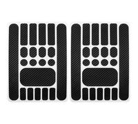 Janmobrian Adesivi Bici, Sticker Bici Adesivi Protettivi for Catena del Telaio, Nastro di Protezione Foderi Orizzontali della Bici, MTB, Bicicletta da Strada(Black 2 Set)
