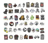 Janmobrian Adesivi Bici, Sticker Bici Adesivi Uso Adatto per Mountain Bike 50 PCS | Bici da Strada Vinile Impermeabile Bici Bicicletta Bottiglie d'Acqua Laptop Bicicletta Decalcomanie Impermeabili