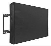 Janmobrian Copertura TV Antipolvere,Copri TV da Esterno Schermo All'aperto di Copertura TV Antipolvere Impermeabile Cover Set CoverOxford Nero Televisione Custodia TV 22 '' A 70 '' Pollici(22 24inch)