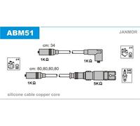 JANMOR ABM51 Kit cavi candele Tipo di raccordo M4 per AUDI A4 Avant (8D5, B5)