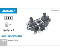 JANMOR Bobina Accensione Modulo Adatto A per Audi A4 VW Passat Variant JM5267