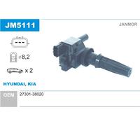 JANMOR Bobina Accensione Modulo per Hyundai Tucson 2.0 Trajet Sonata IV 2.4 16V
