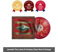 Jannabi The Land of Fantasy Rosso trasparente e mix di schizzi arancioni...