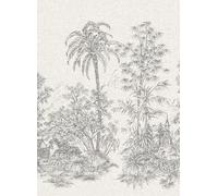 Jannelli & Volpi Carta da parati panoramica Mandalay - White Black Panel 5