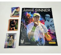 Jannik Sinner Sticker Album figurine + set Completo figurine Panini + Card