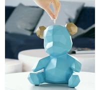 Jannlimt - Salvadanaio a forma di orso, statuette moderne per la decorazione della casa, decorazioni per la stanza dei bambini, regali di compleanno