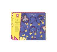 Janod - 10 Braccialetti da Creare - Stile Floreale e Liberty - Accessori Inclusi: Perline, Pompon, campanellini - 3 Ore+ di attività - dai 7 Anni in su