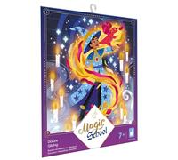 Janod - 3 Quadri Dorati - Tema Magia - Magic School - Kit Creativo per Bambini - Apprendimento della Motricità Fine e Concentrazione - A Partire dai 7 Anni - J07732