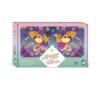 Janod Kit creativo 3 schede 2 tubi glitter tema fata - per bambini da 5 anni - J09171