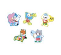 Janod - 5 puzzle evolutivi a tema fattoria - Puzzle evolutivo per bambini da 2 a 10 pezzi - Sviluppa la motricità fine e la logica - Gioco educativo dai 24 mesi in su