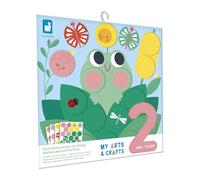 Janod-Janod-72 Grosses Gommettes Rondes Adaptées aux Petites Mains-Dès 2 Ans-4 Tableaux à remplir-Stickers Ronds-Kit Loisir Créatif Enfant-Apprentissage Motricité Fine et Concentration-J09159, J09159