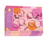 Janod - 8 Gioielli Feel Good da Creare - Gli Atelier dei Gioielli - Creazione di Braccialetti Fai-da-Te - Kit Creativo per Bambini - Apprendimento della Destrezza e Concentrazione - Da 8 anni - J09133