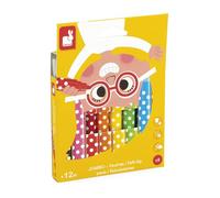 Janod - 8 pennarelli per colorare per la Prima Infanzia, dai 12 Mesi - Punta sicura - Facili da Lavare - Ideali per i Primi Disegni - dai 12 Mesi - J07402