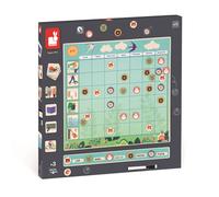 Janod-Animali Calendario Settimanale-Pannello Magnetico + 97 Calamite-Imparare a Pianificare Le attività-Giocattolo in Cartone-dai 3 Anni, J05469, Colore Blu/Verde, Piccolo
