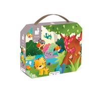 Janod - Puzzle Animali Selvatici - Puzzle Panoramico 36 Pezzi in Cartone FSC - Sviluppa la Pazienza e la Concentrazione - Fabbricato in Francia - Puzzle per Bambini dai 4 Anni, J02543