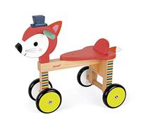 Janod - Baby Forest Cavalcabile Volpe (Legno), Giocattolo per L’Apprendimento Precoce Dei Bambini, per Sviluppare L’Equilibrio e la Motricità Fine - Da 12 Mesi in su, J08010