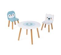Janod Table And 2 Chairs Polar Multicolor 3-6 Years Bambini