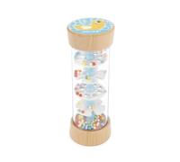 Janod, Bastone della Pioggia in Legno Anatra, Gioco Musicale per Bebè | Suono della Pioggia Delicato e Rilassante, Scoperta Sonora, Motricità Fine e Causa-Effetto, Senza Pile, 18,5 cm