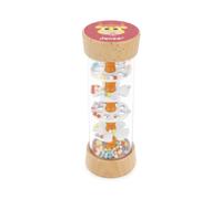 Janod, Bastone della Pioggia in Legno Mucca, Gioco Musicale per Bebè | Suono della Pioggia Delicato e Rilassante, Scoperta Sonora, Motricità Fine e Causa-Effetto, Senza Pile, 18,5 cm