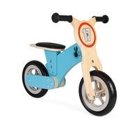 Janod - Bici Senza Pedali Bikloon Little Racer, Draisina in Legno - Sviluppare La Motricità Globale e il Senso dell’Equilibrio - Giocattolo in Legno - Da 2 a 5 Anni, J03285