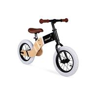 Janod - Bicicletta Senza Pedali in Legno e Metallo Deluxe - Look Nordico Retrò - Apprendimento dell’Equilibrio e dell’Autonomia - Sella Regolabile, Pneumatici Gonfiabili - A Partire da 3 Anni, J03281