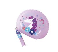 Janod Unicorno-Portamonete per Ragazza-Borse a Monete in Similpelle-Custodia per Gioielli con Chiusura Lampo-Moda & Accessori-6 Anni e + -J08937, Colore Rosa