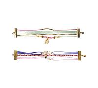Janod - Set 2 Braccialetti dell'Amicizia Multifilo Fai-Da-Te - Les Ateliers Bijoux - Attività Creativa per Bambini - Abilità Manuali e Concentrazione - Dagli 8 Anni, J07931