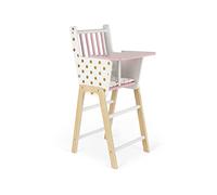 Janod - Candy Chic - Seggiolone in Legno per Bambole e Bambole Fino a 42 Cm - Accessori Bambole - A Partire da 3 Anni, J05888