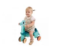 Janod- Dino Cavalcabile Dinosauro Portosauro-Altezza Sedile 21 cm-Coda Peluche Removibile-Giocattolo Multisensoriale Legno FSC-dai 12 Mesi, J05828, Multicolore