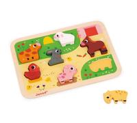 Puzzle Chunky Janod della fattoria 7 pezzi