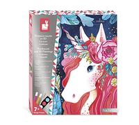 Janod- Cofanetto Pittura Iridescente e 3D Dipinti perlati e unicorni, Multicolore, J07951
