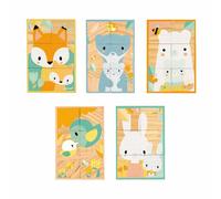 janod cubo di legno con gattini, 6 cubi 1 St