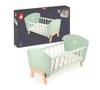 Janod - Culla Zen in Legno per Bambole con Cuscino e Copertina