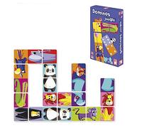 Janod - Dominos Jungle - Gioco di memoria e associazione - 2 livelli - da 2 a 4 giocatori - Da 3 anni - J02771
