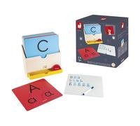 Janod - Essentiel - Imparare a Scrivere - Gioco Educativo in Legno per La Prima Infanzia - Apprendimento delle Lettere e della Lettura - Pittura Ad Acqua - Da 3 Anni, J05074