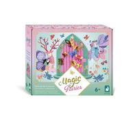 Janod Porta di Legno Tema fatato-da dipingere e Decorare-Les Atelier du Calme-Kit Loisir Créatif Enfant-Développement Créativité et Concentration-Dès 6 Ans-J09169, J09169