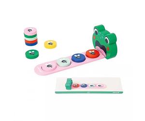Janod - Gamma Pedagogia - Algoritmi Rana - Imparare Colori e Sequenze - Gioco Educativo per Bambini - Gioco Rana - dai 36 Mesi, J05088