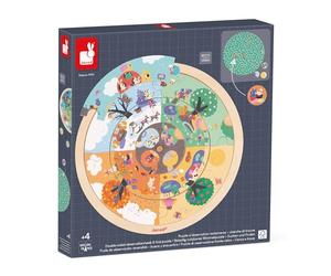 Janod - Gamma Pedagogia - Puzzle di Osservazione per Bambini - Cerca e Trova Il Giardino - Gioco Educativo per Bambini - Gioco in Legno FSC - Dai 24 Mesi, J05090