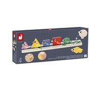 Janod - Gamma Pedagogia - Suddivisione Forme, Dimensioni, Colori - 76 Accessori - Giocattolo Educativo per Bambini in Legno FSC - dai 24 Mesi, J05089