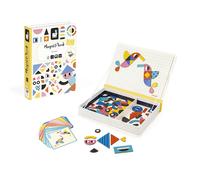 Janod - Magnéti'Book Moduloform - Gioco educativo Magnetico 85 magneti + 30 Modelli - Giocattolo per Bambini in Cartone FSC - Sviluppa destrezza e immaginazione - dai 3 Anni