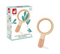 Janod - Grande Lente d'Ingrandimento in Legno per Bambini dai 3 Anni - Ingrandimento x3,5 - Concepito per Le Scoperte in Giardino - Giocattolo in Legno per Il Giardino e Altro - dai 3 Anni