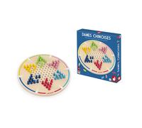 Janod - Gioco Le mie prime donne cinesi - Tabellone legno, 60 pedine - 2-6 giocatori, 5+