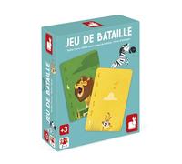 Janod - Gioco di carte Battaglia - 36 carte a tema Animali dell'Africa - Gioco Battaglia - Dai 3 anni