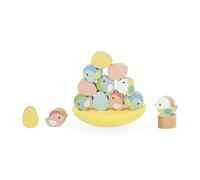 Janod Gioco di Equilibrio in Legno-Giocattolo impilabile-Sviluppa la concentrazione e la destrezza-Prima Infanzia-da 24 Mesi, J05146