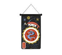 Janod - Gioco di Freccette Magnetico Ninja - 6 Freccette in Plastica - Gioco in Tessuto a Due Lati - Gioco Magnetico da Appendere - dai 4 Anni, J02089