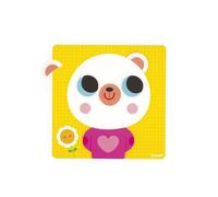 Janod Gioco per Imparare, gestire e riconoscere Le Emozioni, 7 Carte educative, 1 Lavagna Magnetica, 30 magneti, Giocattolo educativo Magnetico in Legno, da 2 Anni, J05447